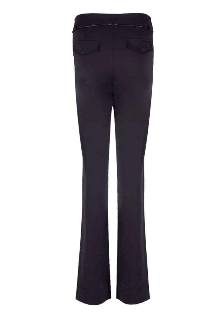 TQAmsterdam Romee travelbroek black dikkere stof
