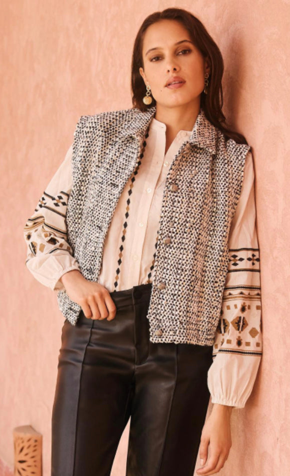 CSTheLabel mouwloos gilet