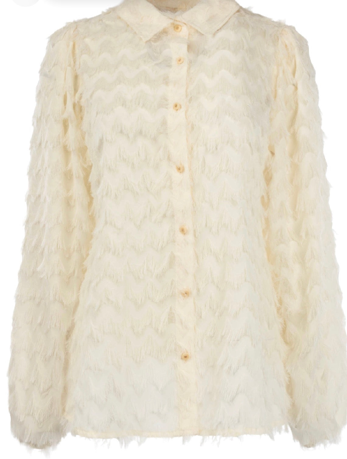 Ned blouse offwhite harig