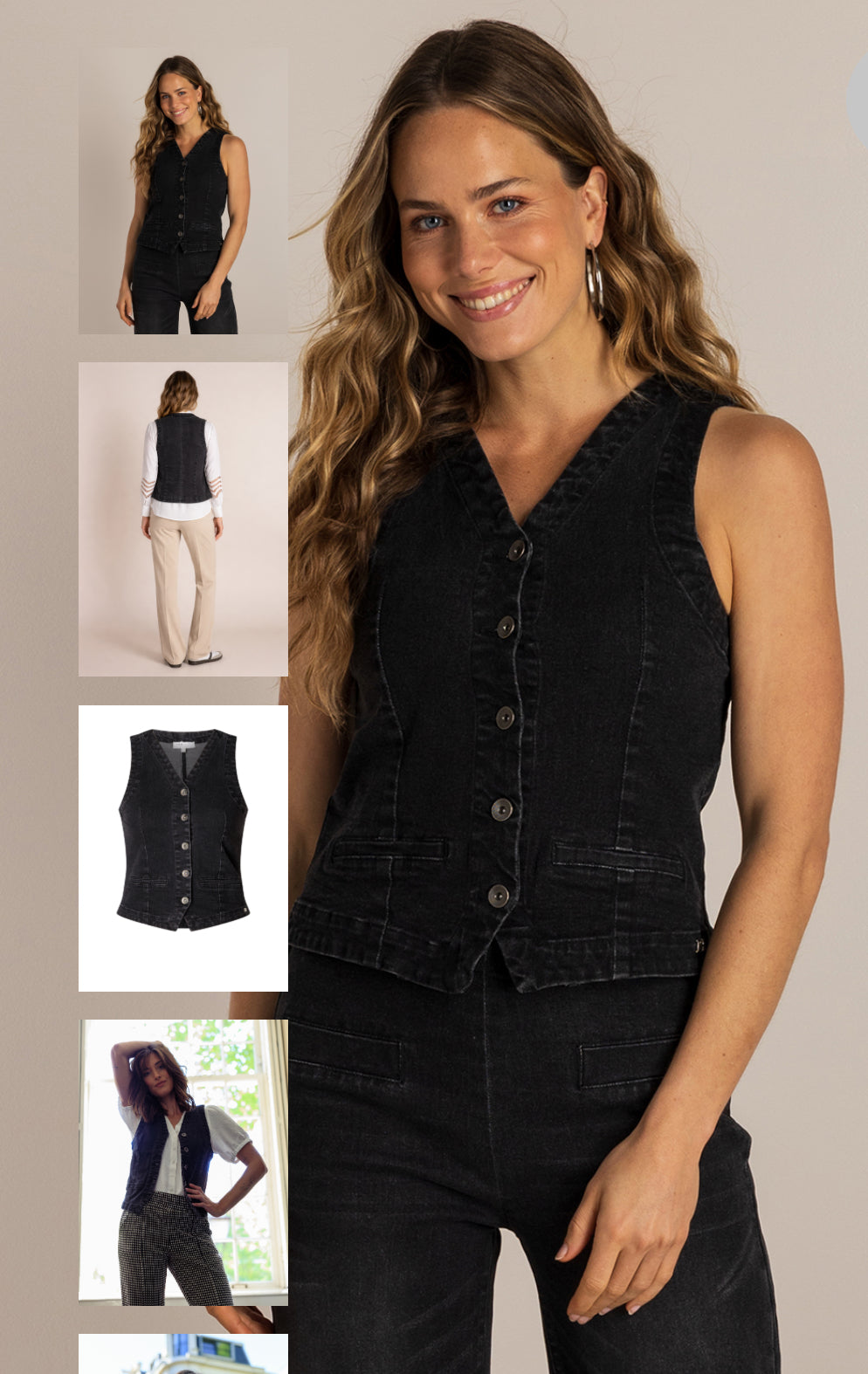 Ivy Beau denim gilet