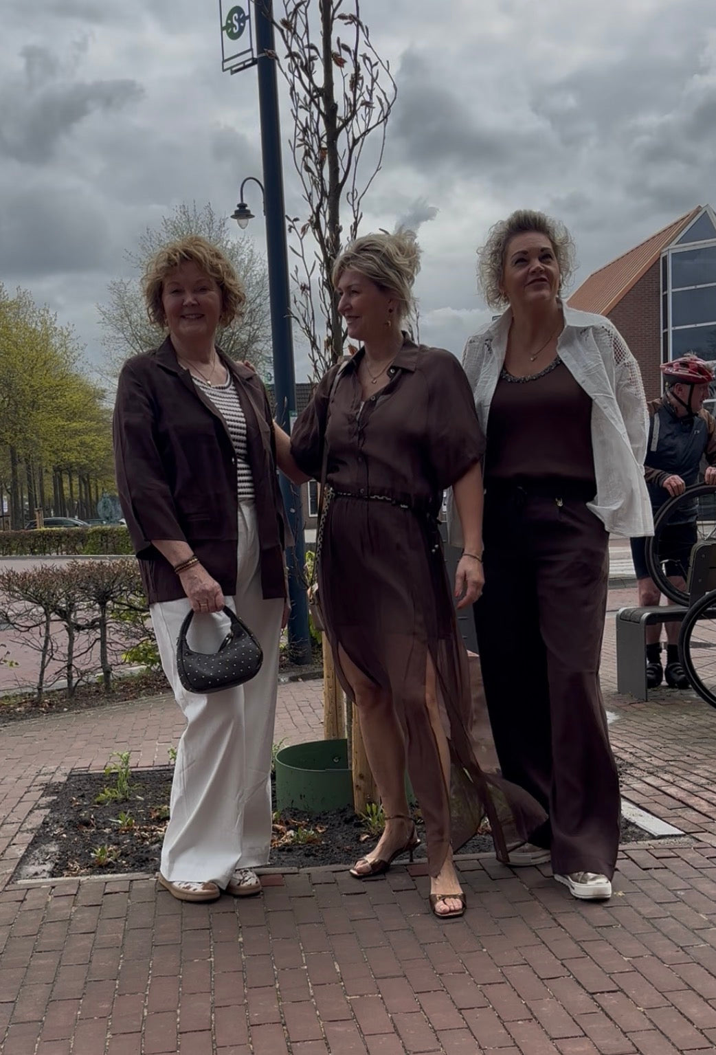 Mark up voile rok donkerbruin