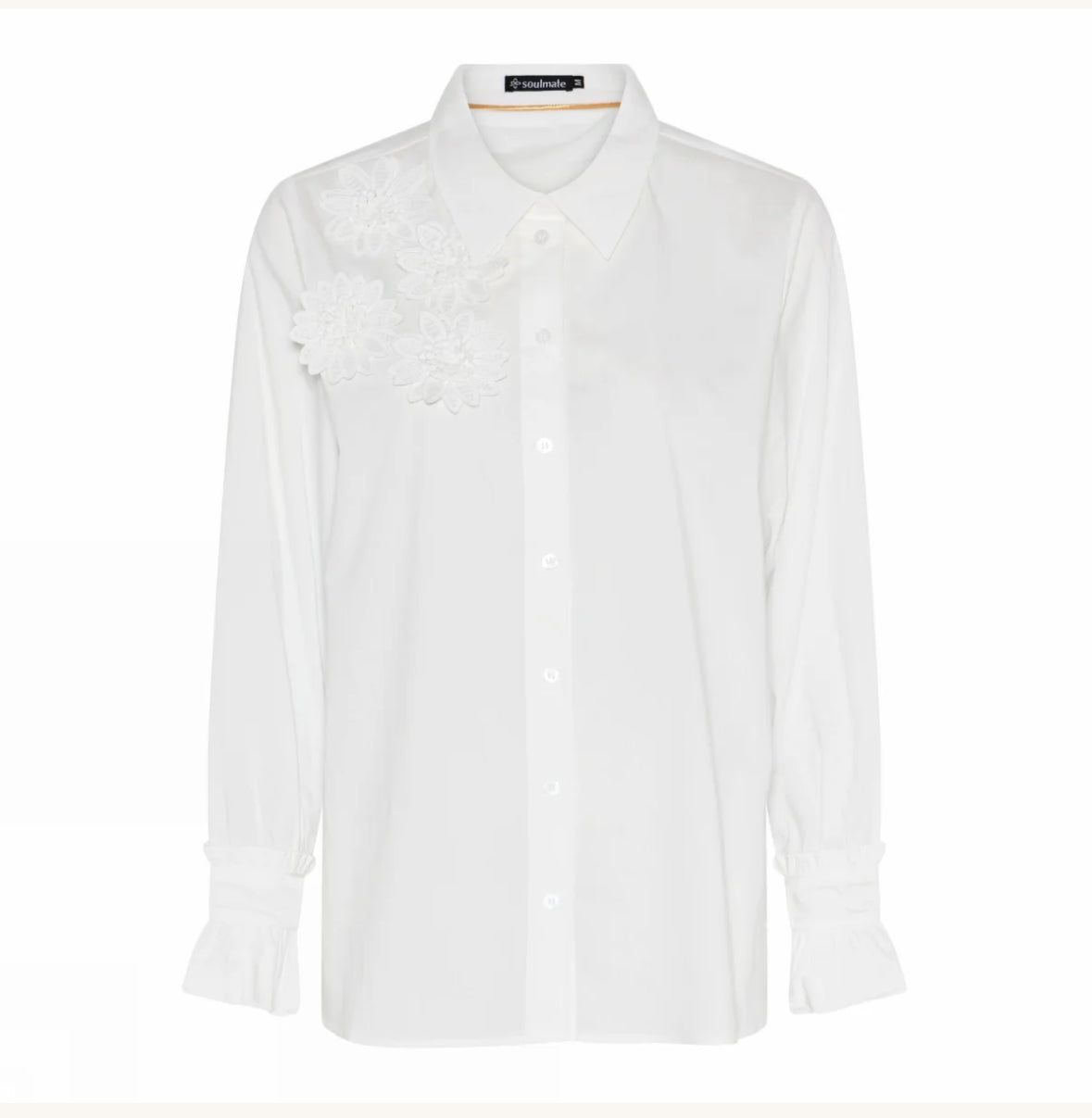 Soulmate blouse bloem offwhite