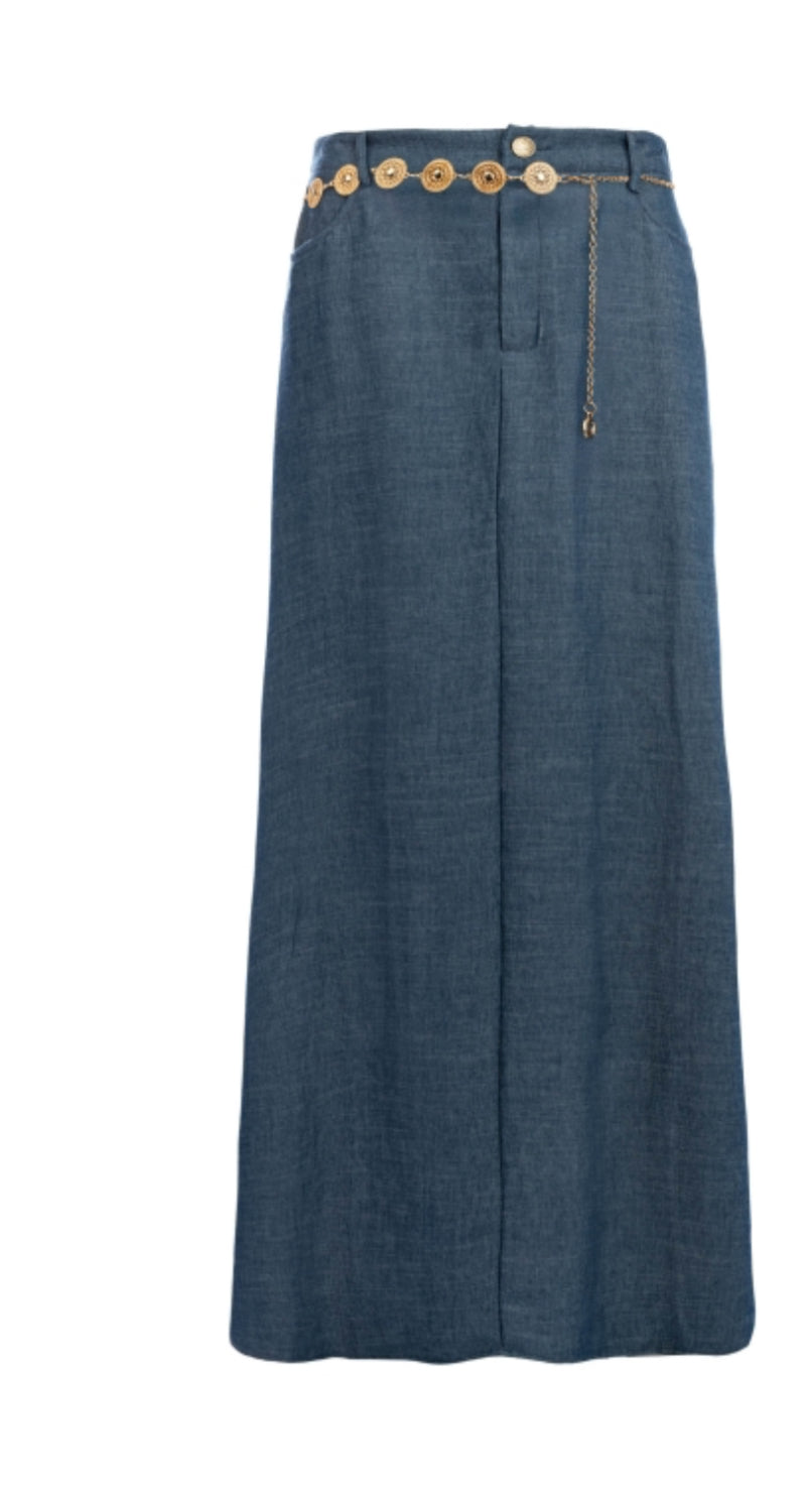 Icnk denim rok incl riem