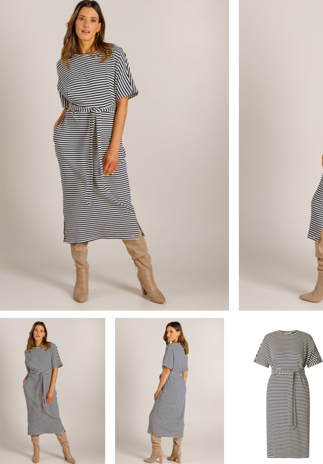 Ivy Beau sweat jurk Vivi streep