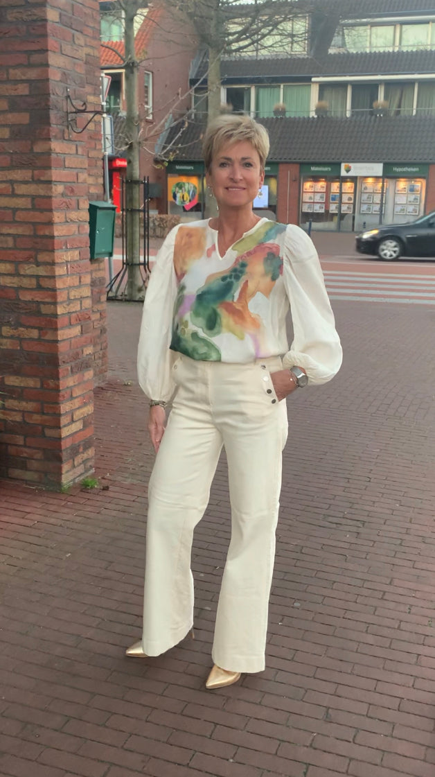 Maicazz blouse Moutan aquarel