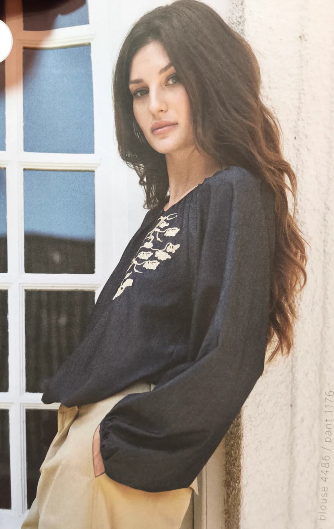 Soulmate blouse denim blue Alberta