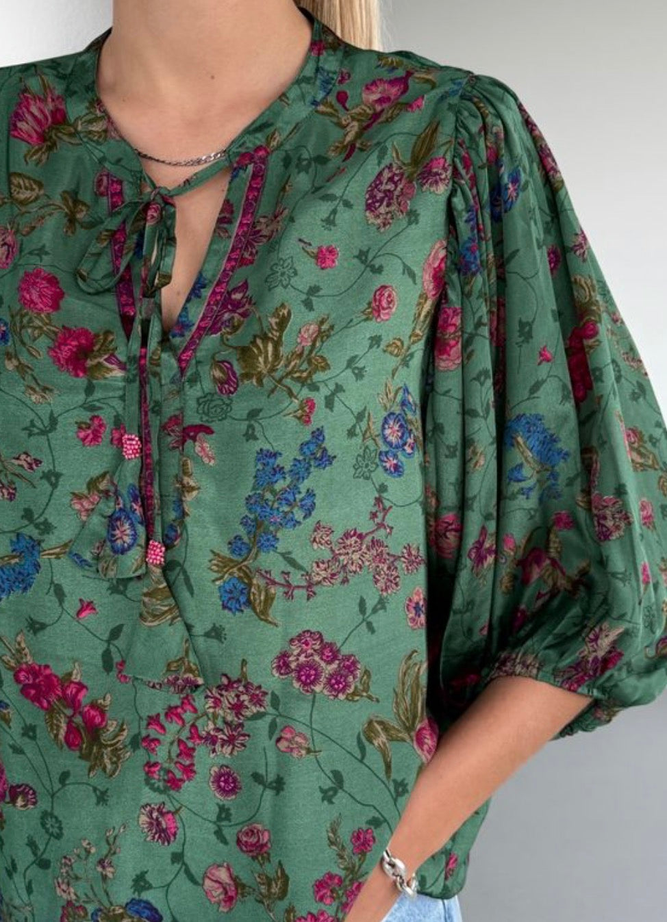 Bindi blouse Indian silk
