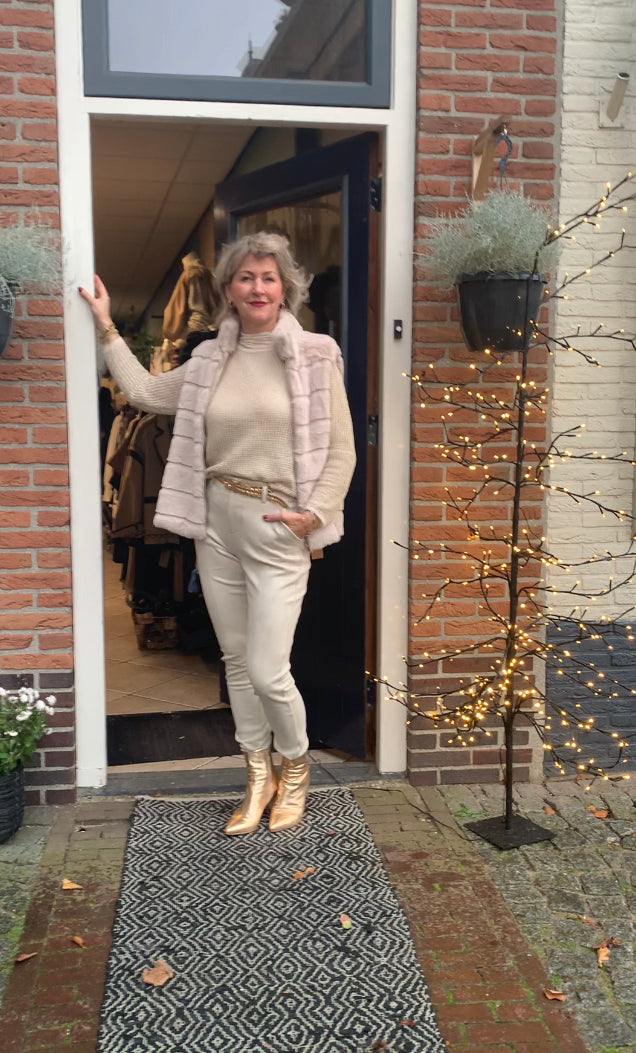 CSTheLabel suedine broek
