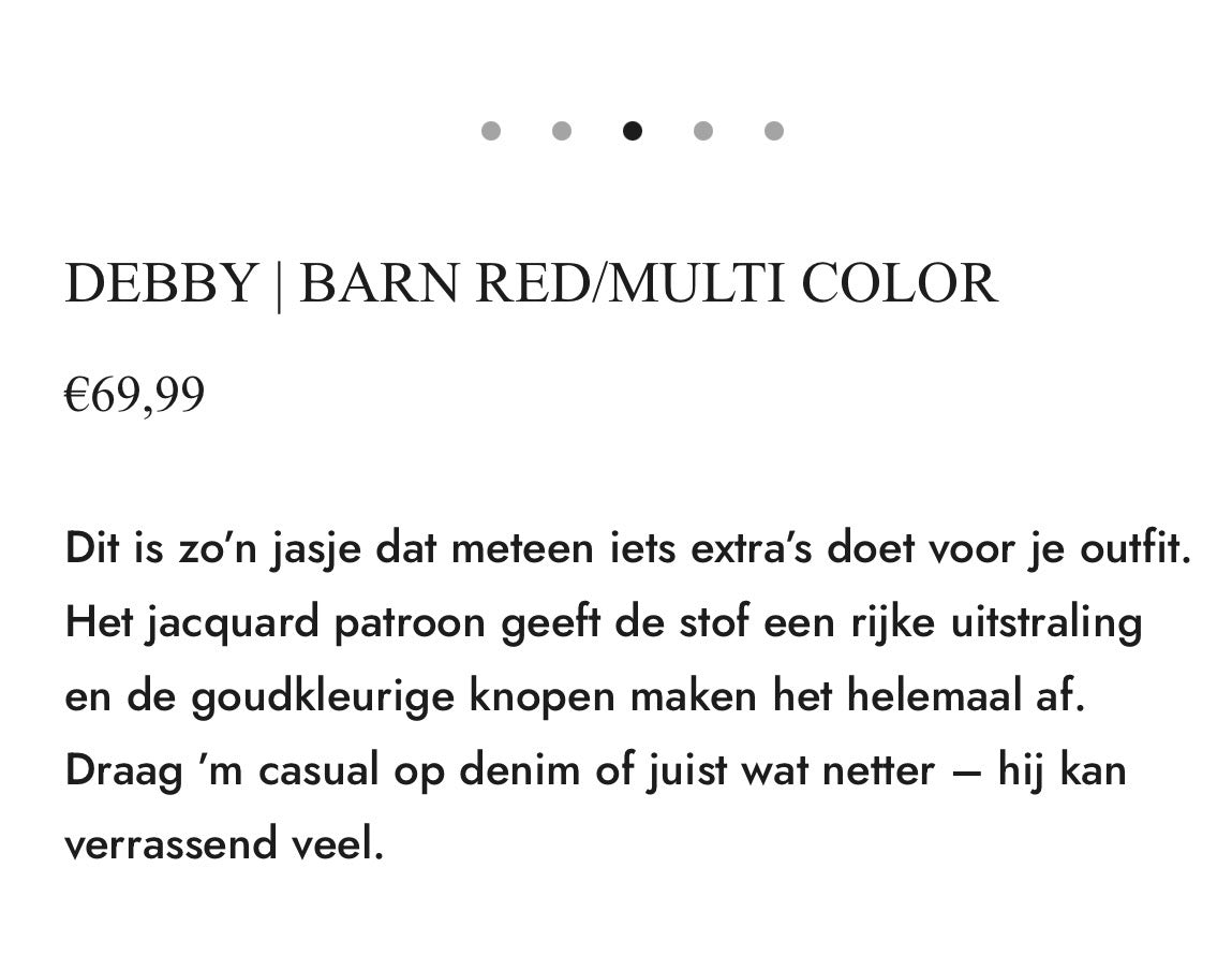 Ivy Beau jasje Debby barn red