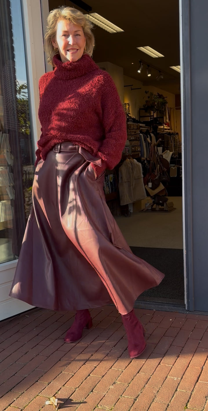 Laarzen suedine Bordeaux