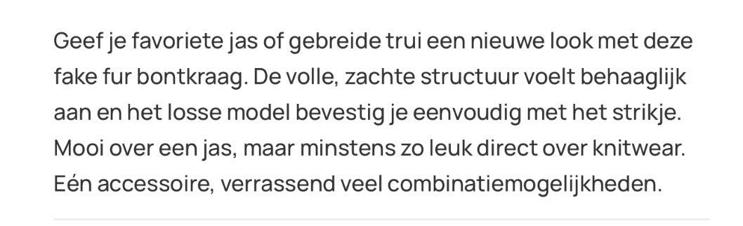 Yest bontkraag bruin