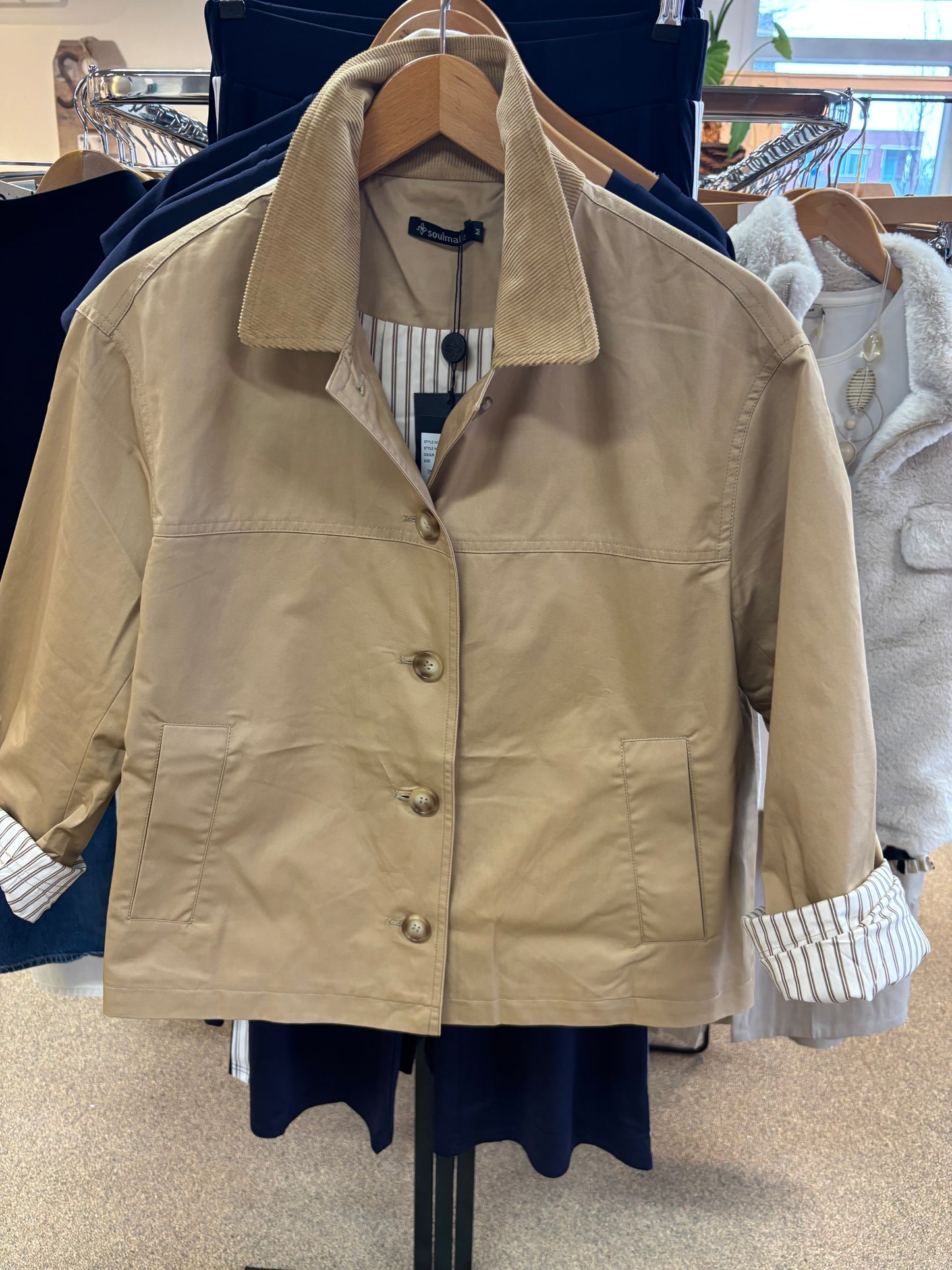 Soulmate jas Hunt zand