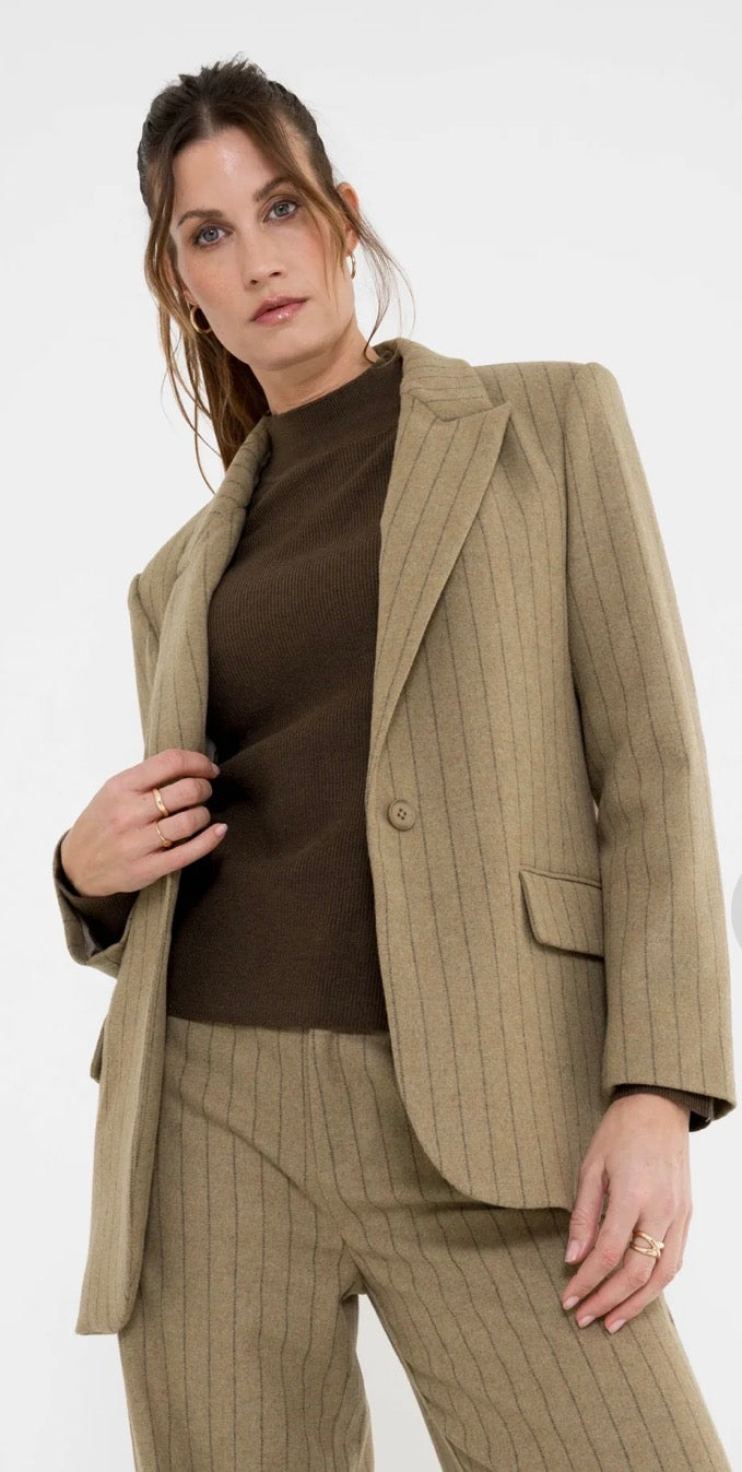 Maicazz Zizo Rora blazer stripe kaki