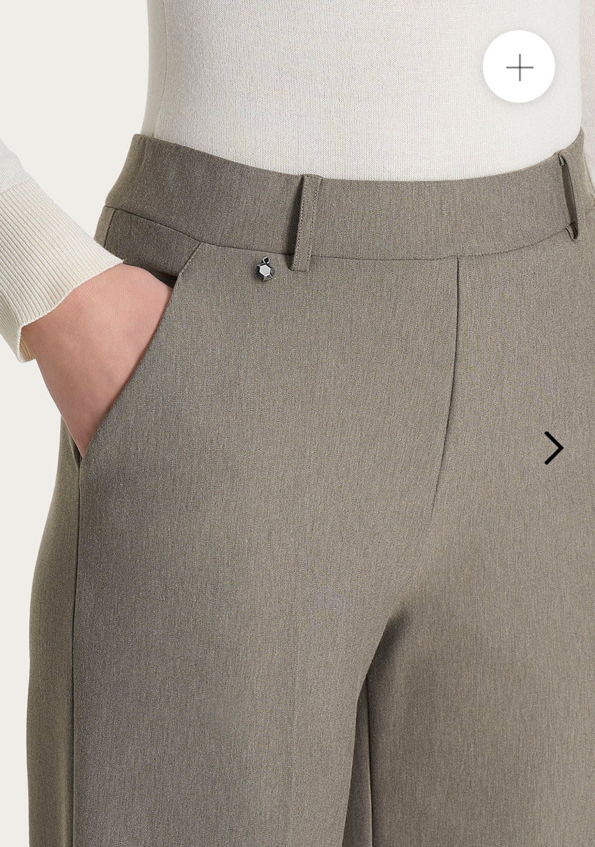 Ragno palazzo broek taupe melee