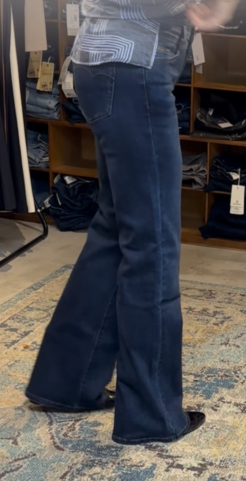 Il Dolce flared jeans dark blue
