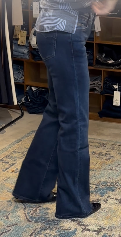 Il Dolce flared jeans dark blue