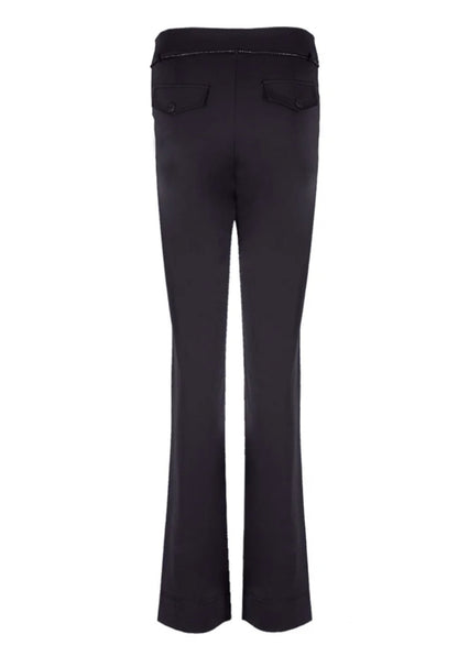 TQAmsterdam Romee travelbroek black dikkere stof
