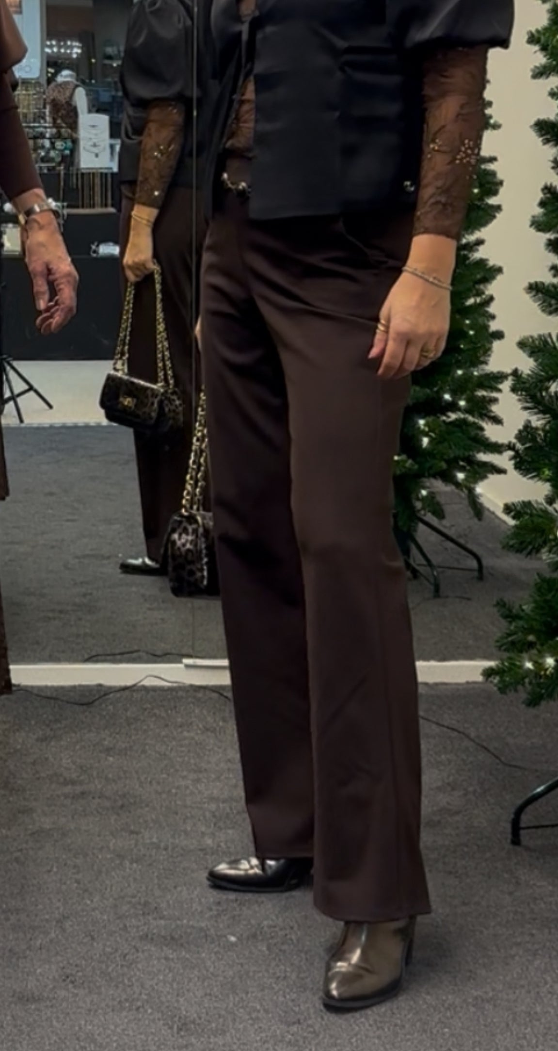 Iz naiz jersey broek bruin