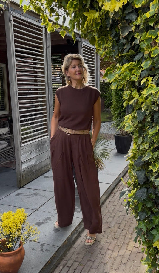 Yest zomer broek bruin