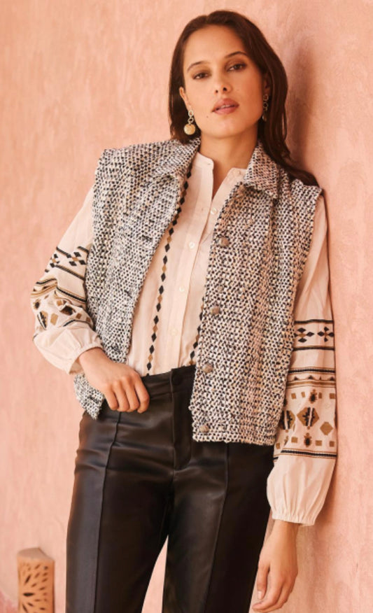 CSTheLabel mouwloos gilet