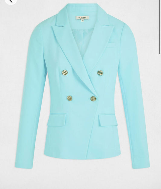 Morgan blazer licht Aqua blauw