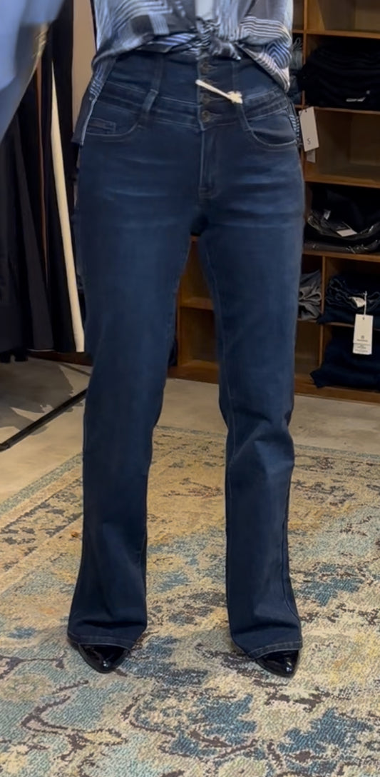 Il Dolce flared jeans dark blue