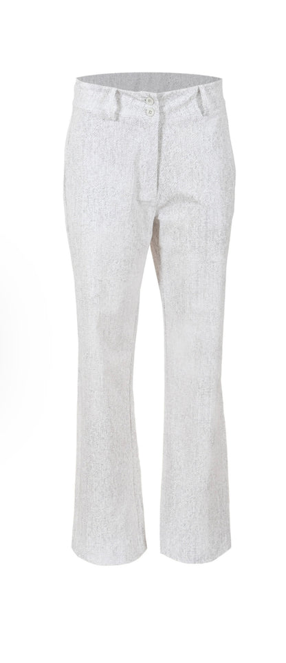 Maicazz travel broek Sarah taupe: wit