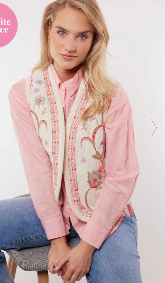 CSTheLabel gilet borduur