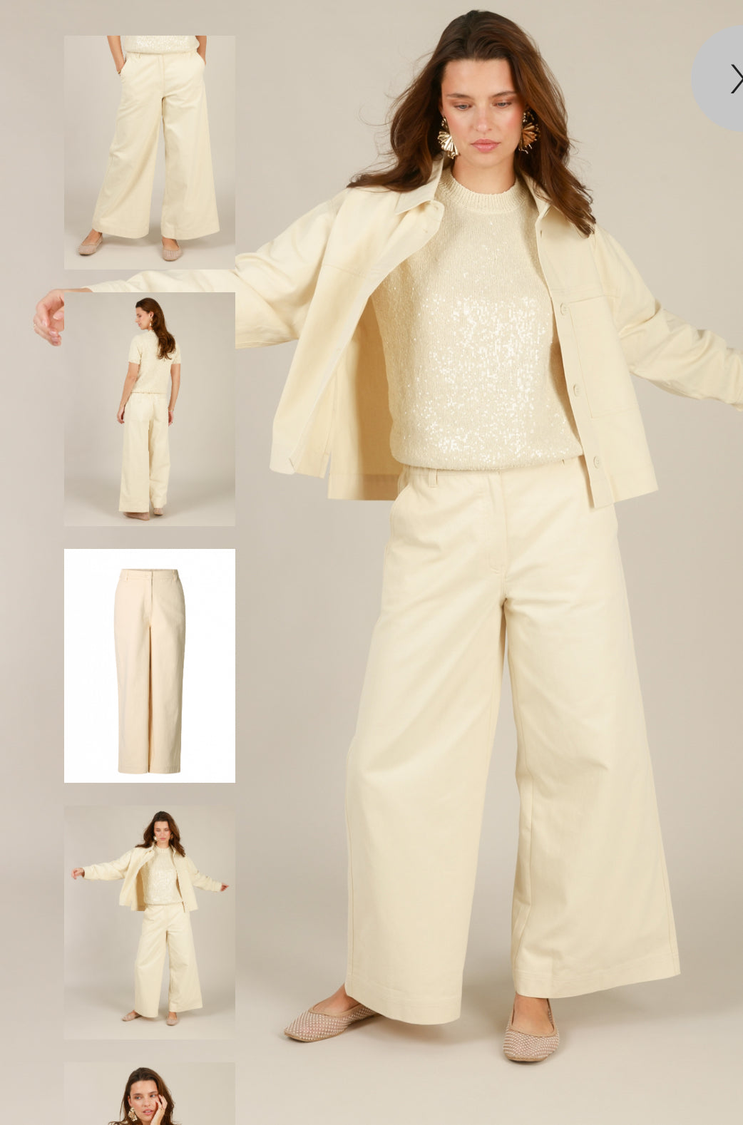 Yest broek denim naturel