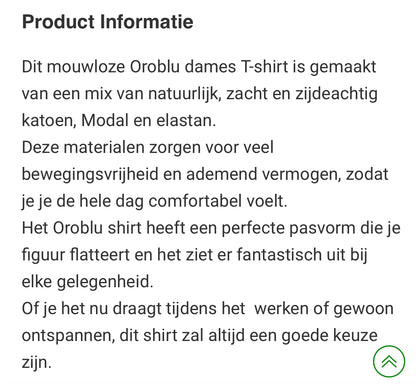 OROBLU dames shirt perfect line polo wit