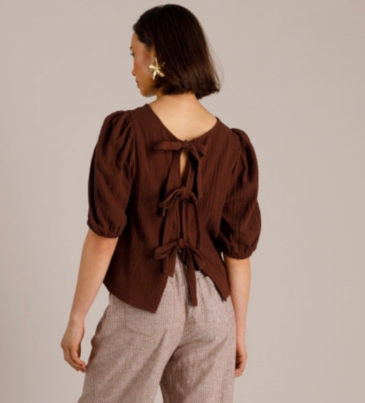 Yest blouse Maja bruin