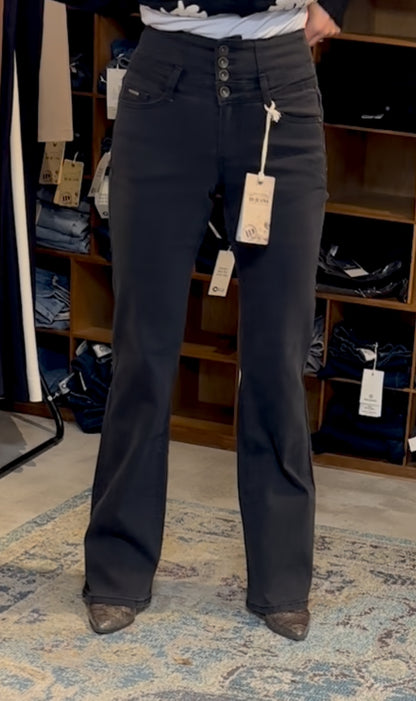 Il dolce flared jeans antraciet