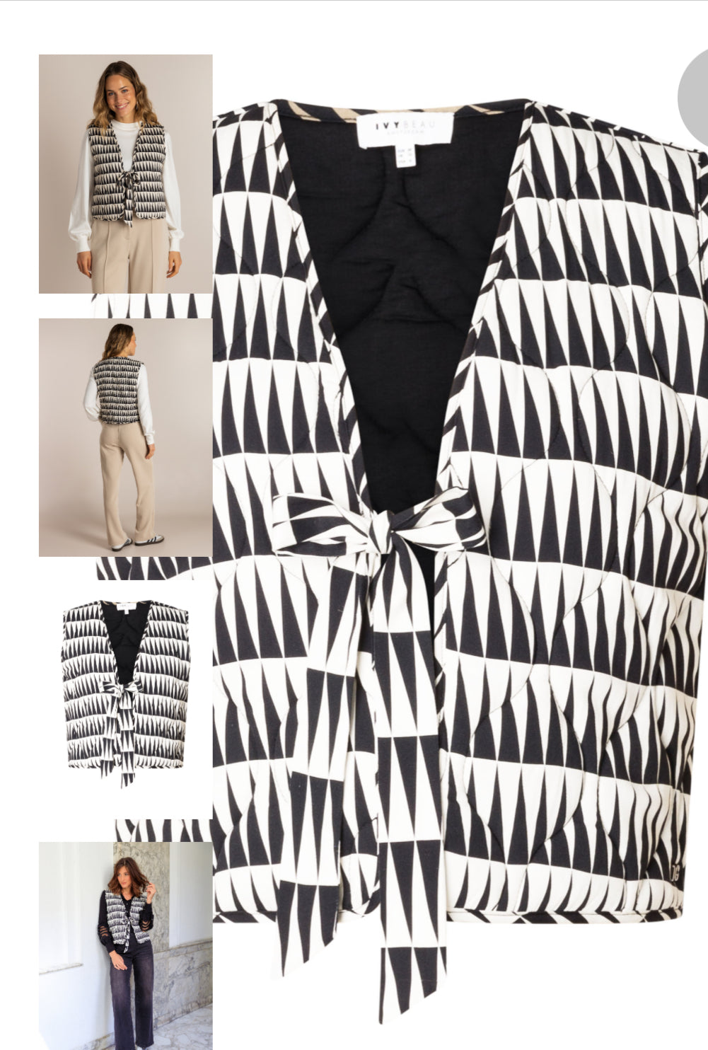 Ivy Beau gewatteerd gilet Sophy