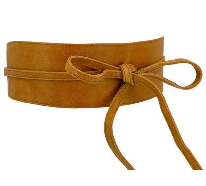 Bindceintuur leer / suede