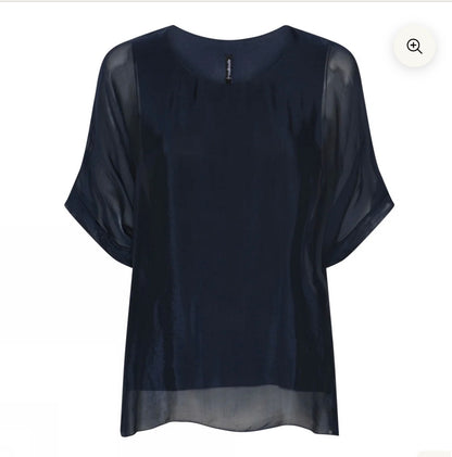 Soulmate voile top Elenor navy