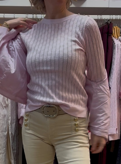 Micha trui zacht rosé