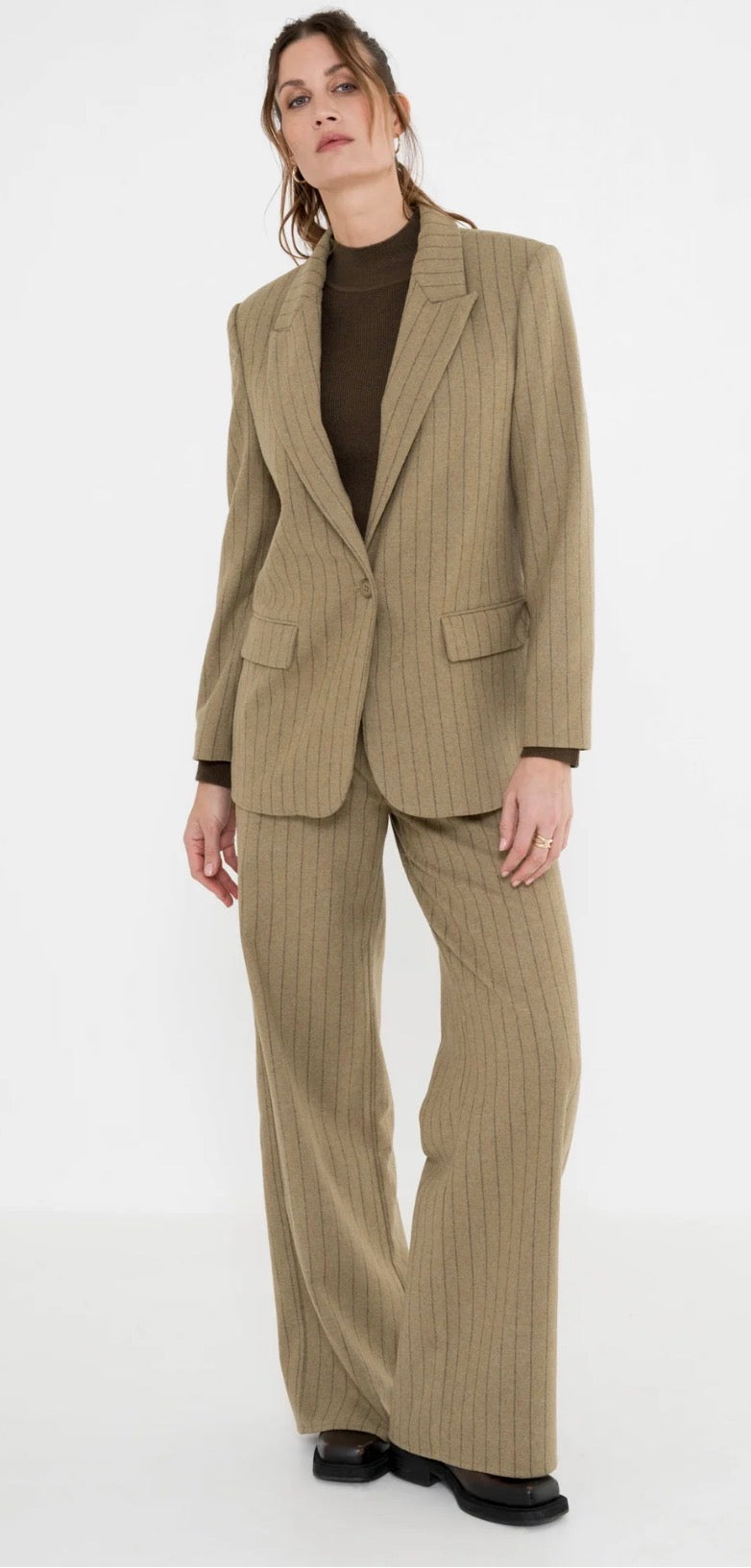 Maicazz Zizo broek Sella stripe khaki