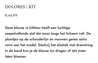 Ivy Beau blouson Dolorus kit