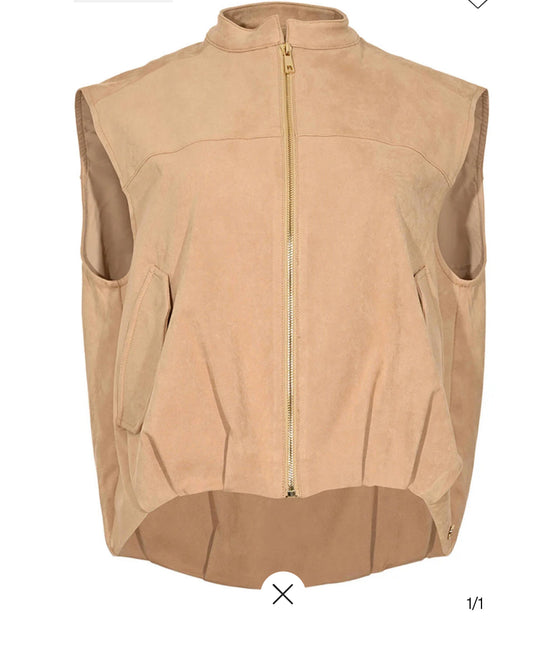 Maicazz /Zizo suede gilet beige