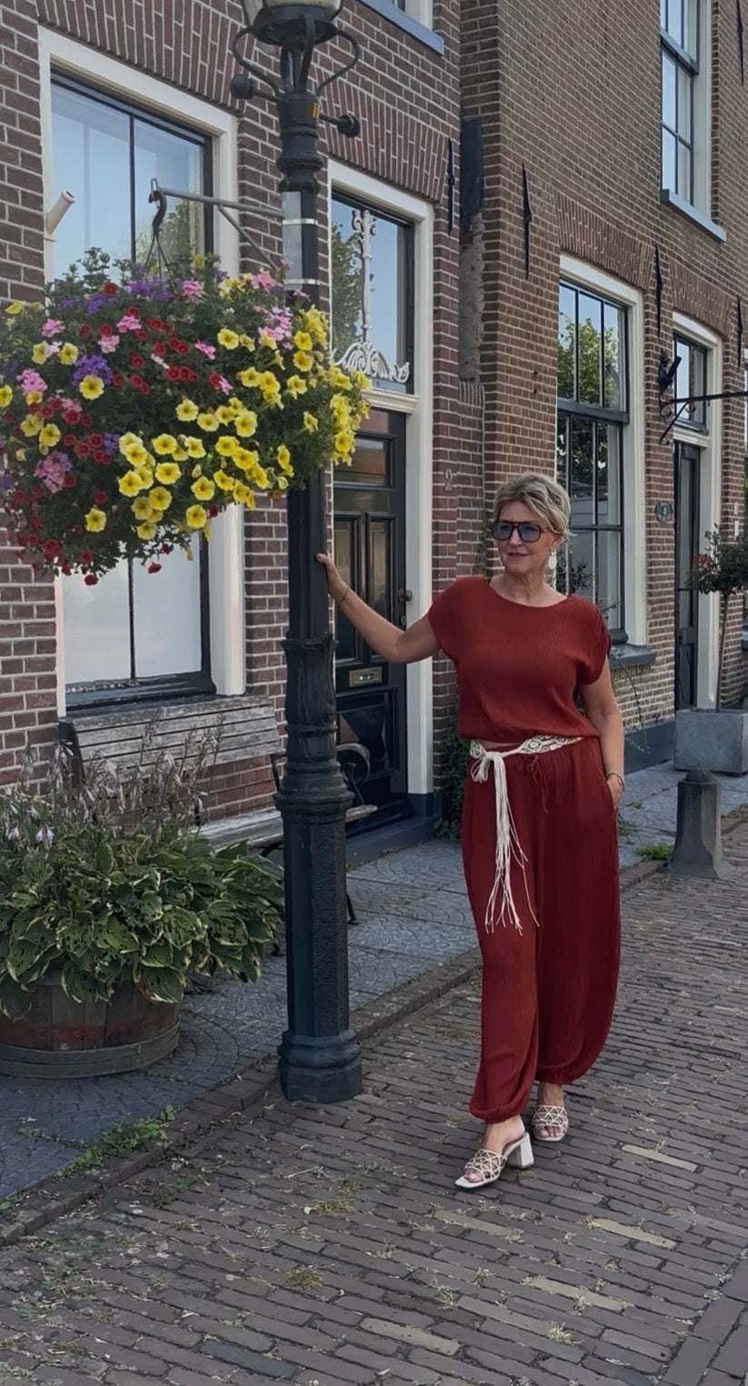 Broek pak Top + ballon broek ]