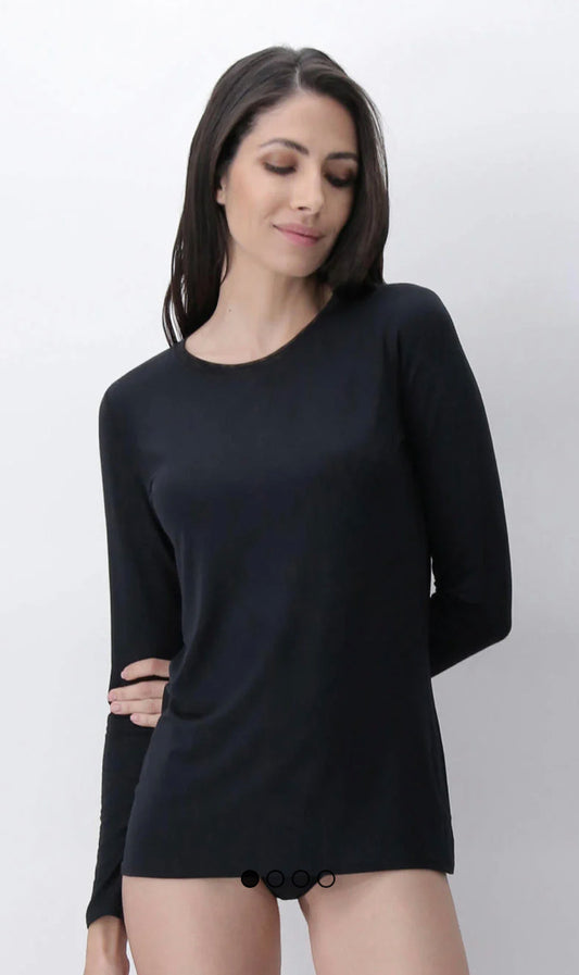 OROBLU perfect line modal onder shirt black