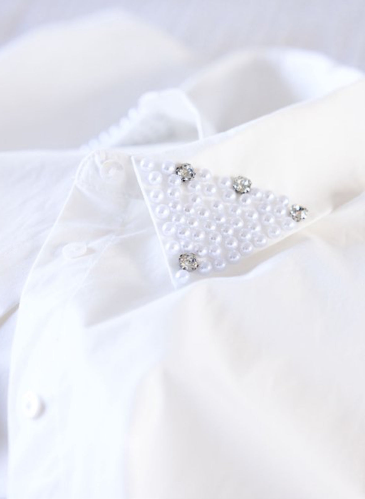 Ivy Beau blouse Parelkraag