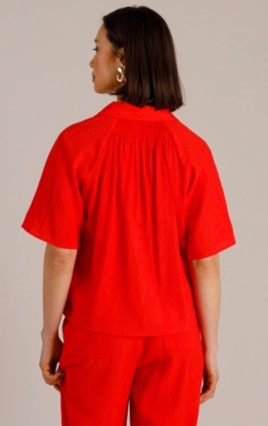 Yest Marthe blouse koraal rood