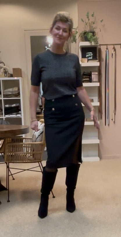 Morgan koker rok met split