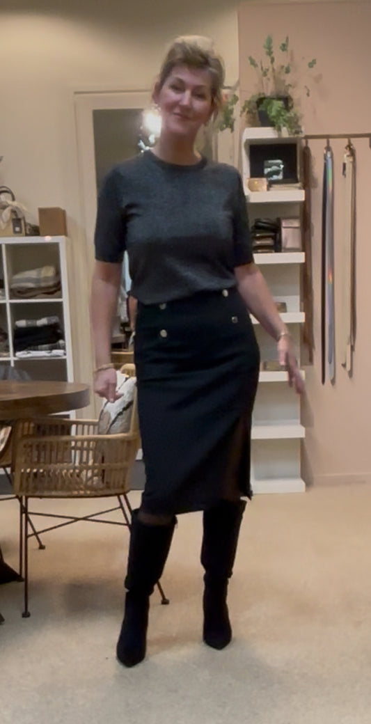 Morgan koker rok met split