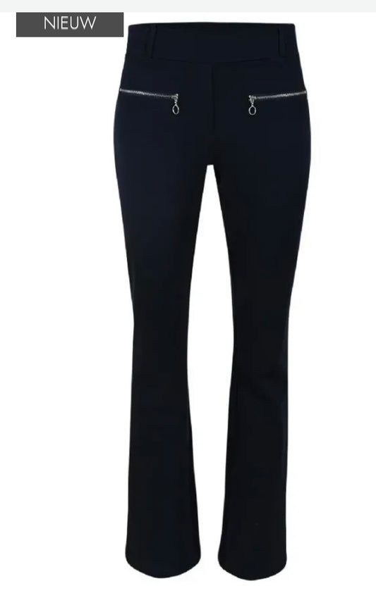 Zizo luxe jersey broek navy