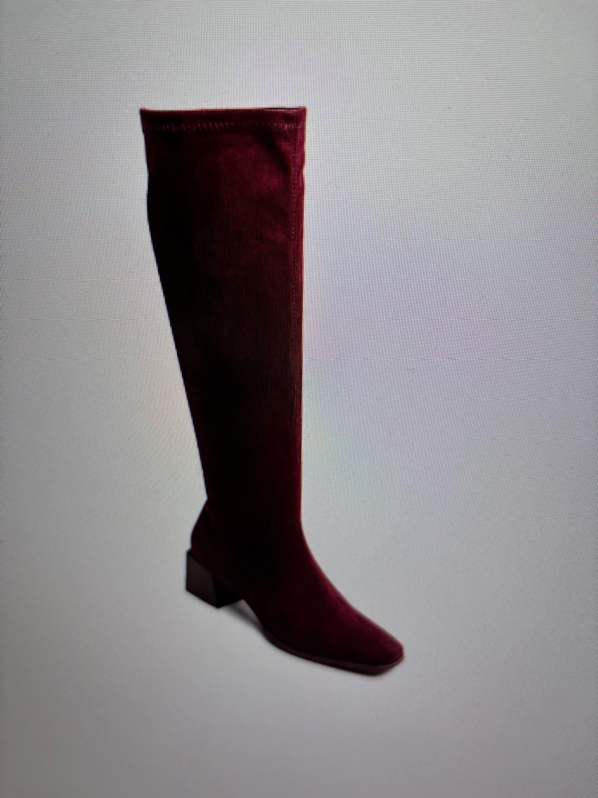 Laarzen suedine Bordeaux