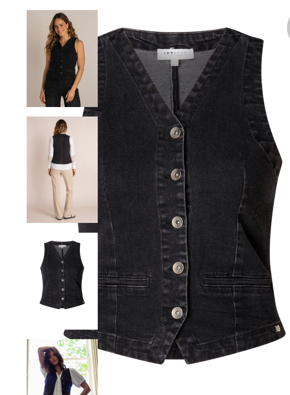 Ivy Beau denim gilet