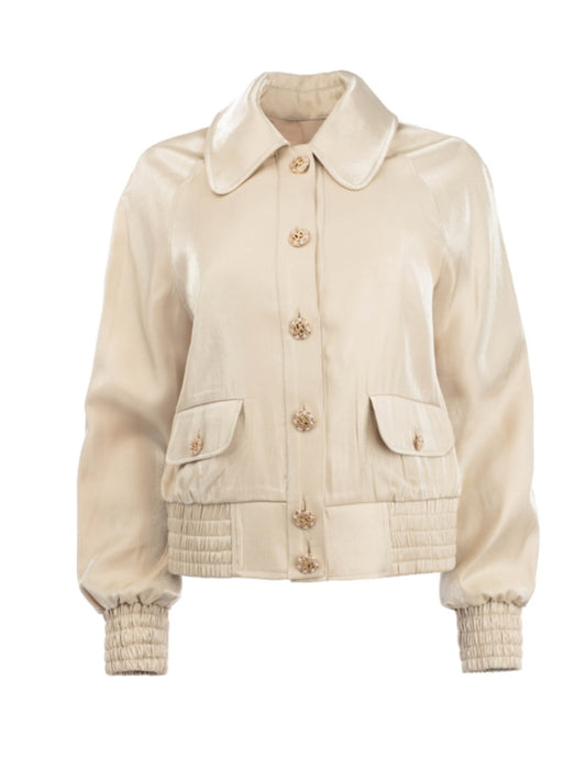 Icnk shiny satin jasje