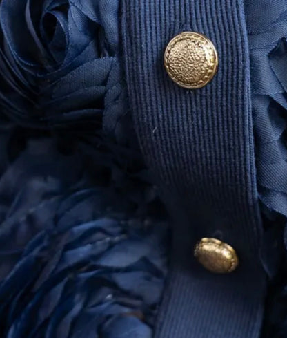 Icnk jasje navy  bloem